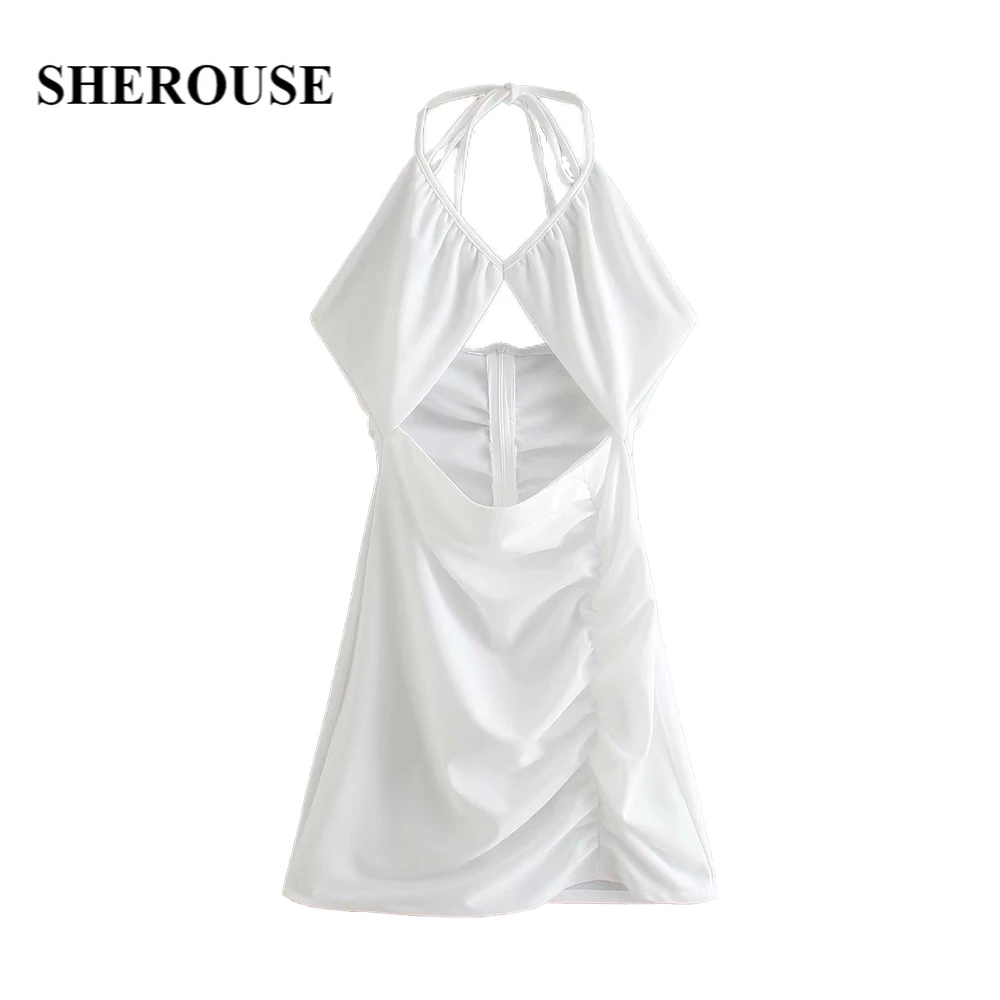

Женское Короткое платье-корсет SHEROUSE, с вырезом спереди, без рукавов, с v-образным вырезом