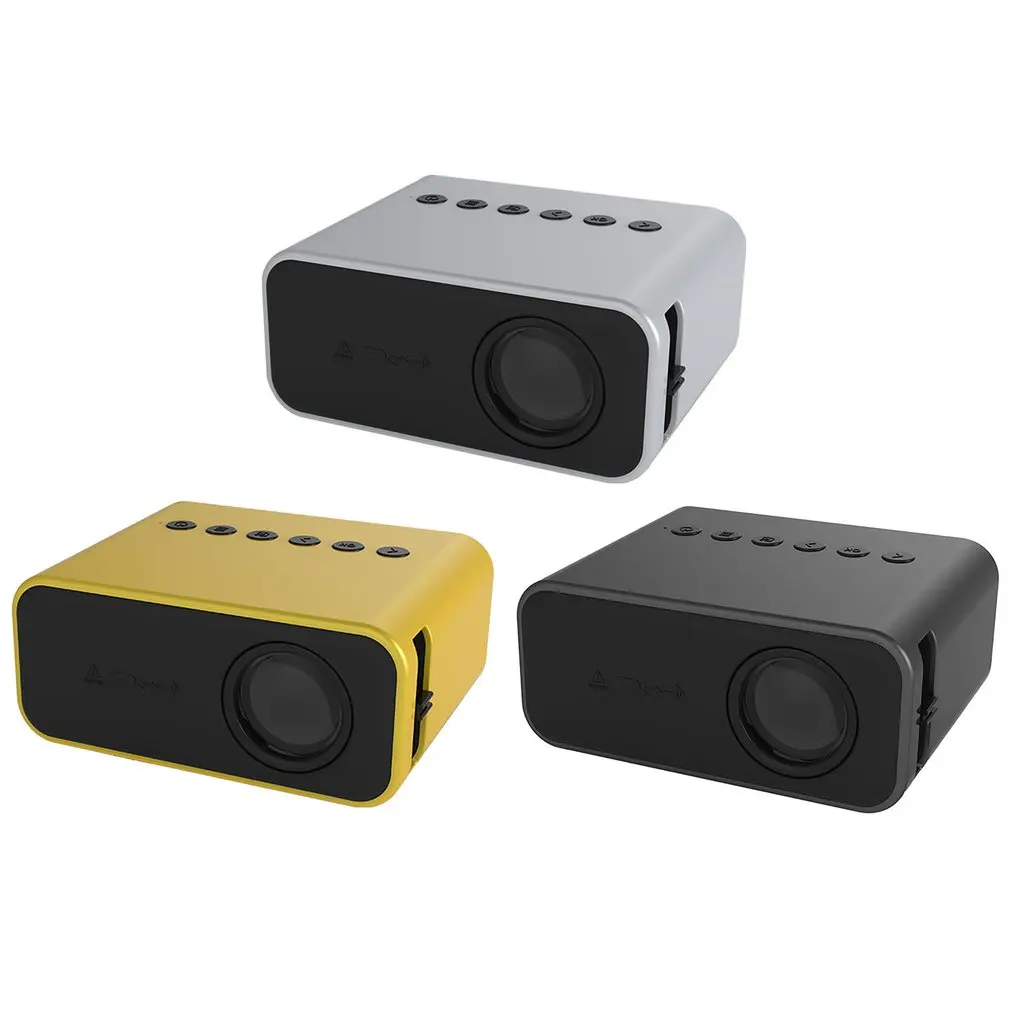

YT500 Mini Projector Home Theater Video Beamer Supports 1080P USB Audio Portable Home Media Player Built-in Composite Diaphragm