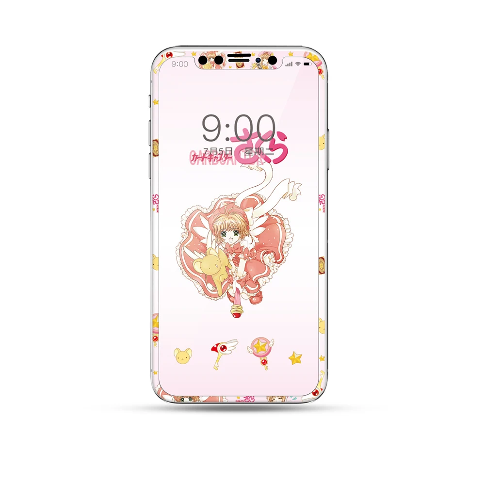 Закаленное стекло для iPhone 11 Pro с мультяшным рисунком Защита экрана XS Max X 10