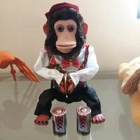 famous multi action cymbal playing electric simulation funny monkey plush charley the chimp vintage electronic decoration toy