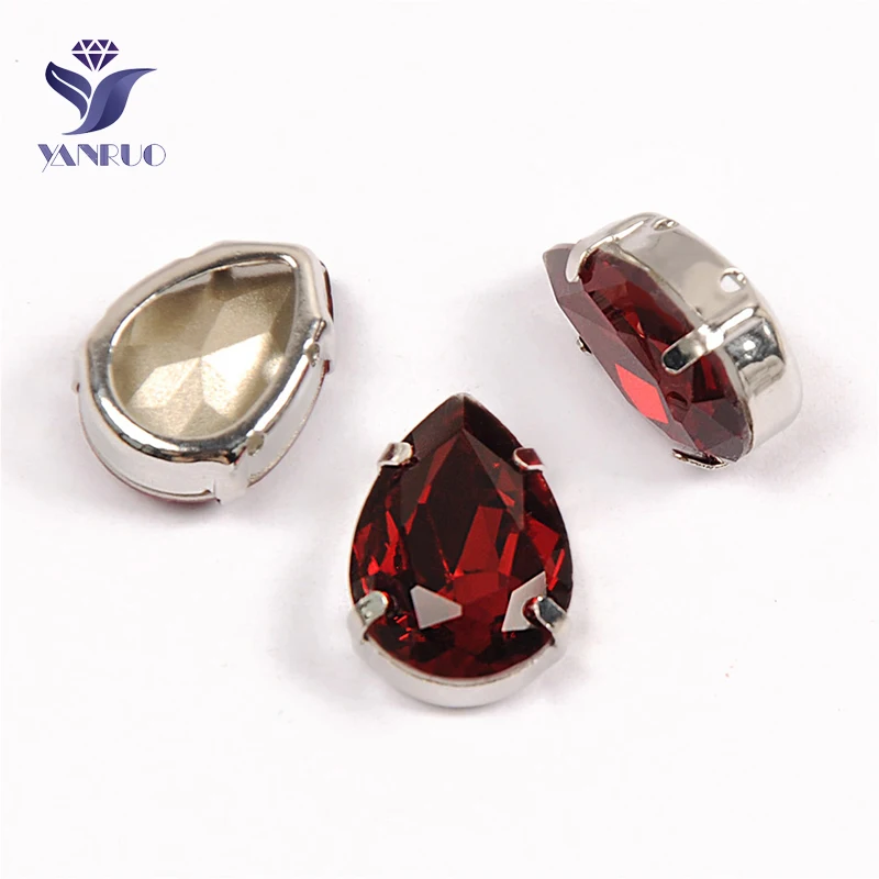 

Yanruo 4320 все размеры Siam Висячие камни стеклянные стразы удлиненный кристалл аппликация ремесло Стразы для платьев