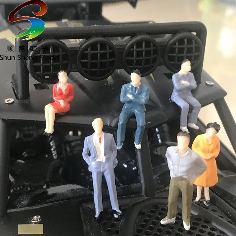 Масштаб 1/25 цифры железнодорожных людей окрашенная модель поезда фигурка Фигурка