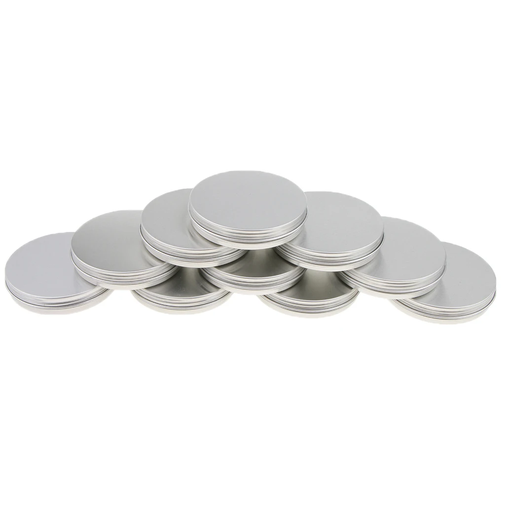 30x30gAluminum Empty Tin Jars Screw Lids Can Pots Cream Lip Balm Containers | Refillable Bottles