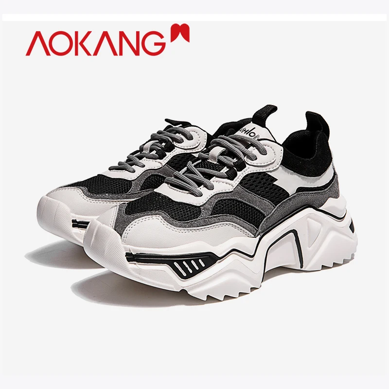 Женские кроссовки на массивной платформе AOKANG модные брендовые