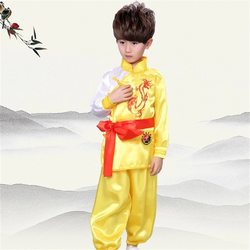 

8Style Traditional Chinese Clothing Kids Kungfu Wushu Tai Chi Uniform Shaolin Martial Arts Stage Performance Kung fu Costumes