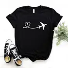 Женская хлопковая Футболка с принтом самолета Странника, Повседневная забавная футболка, подарок леди Юн, топ для девочек, 6 цветов, P805