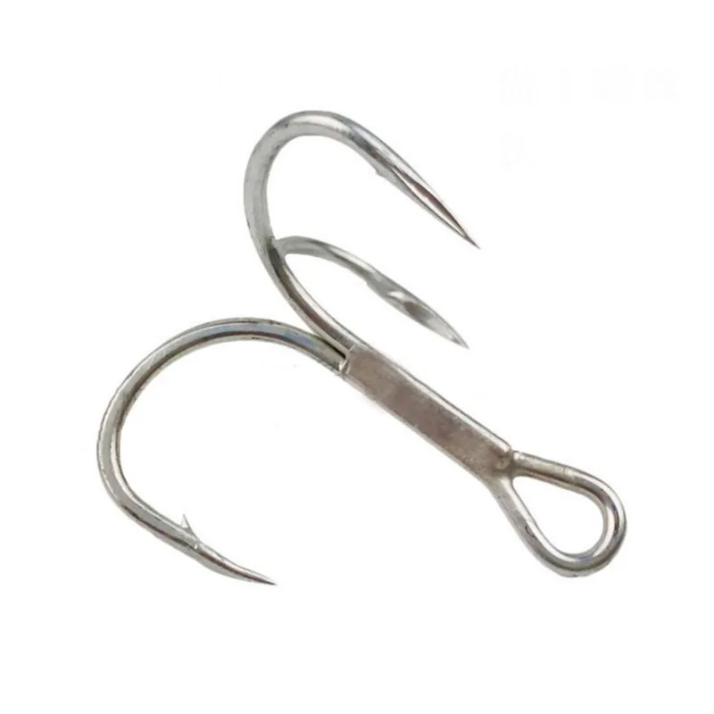 

20pcs/bag Sea Fishing 3X Strengthen Treble Hook High Carbon Steel Barbed String Hook