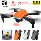 Дрон LORLUBI E99 K3 PRO 4K HD с двумя камерами, складной Квадрокоптер с двойной камерой, 20 минут полета, с высотой
