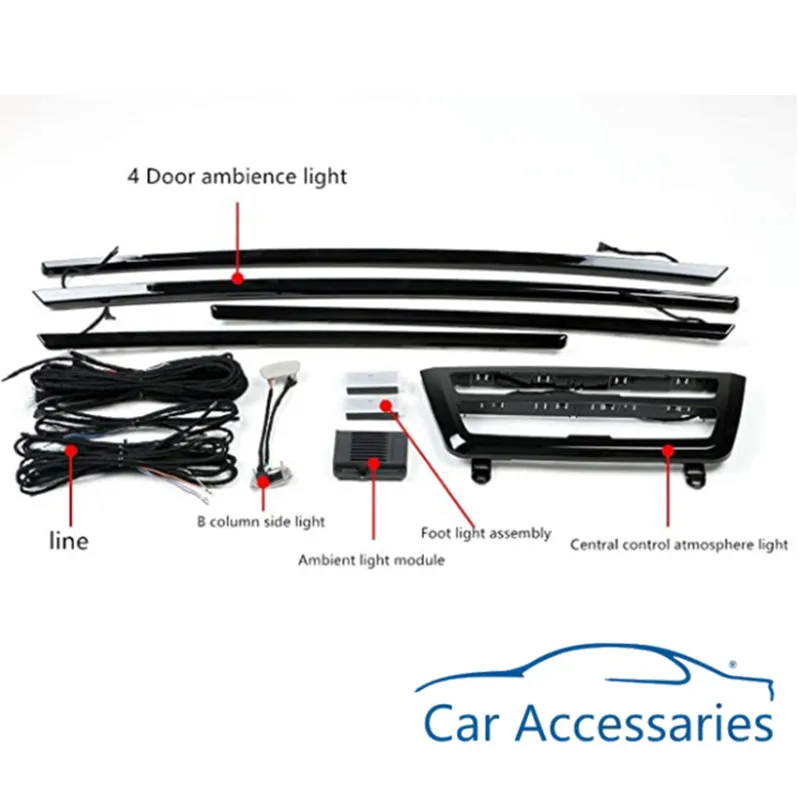 Новинка декоративный светодиодный дверной светильник для салона автомобиля