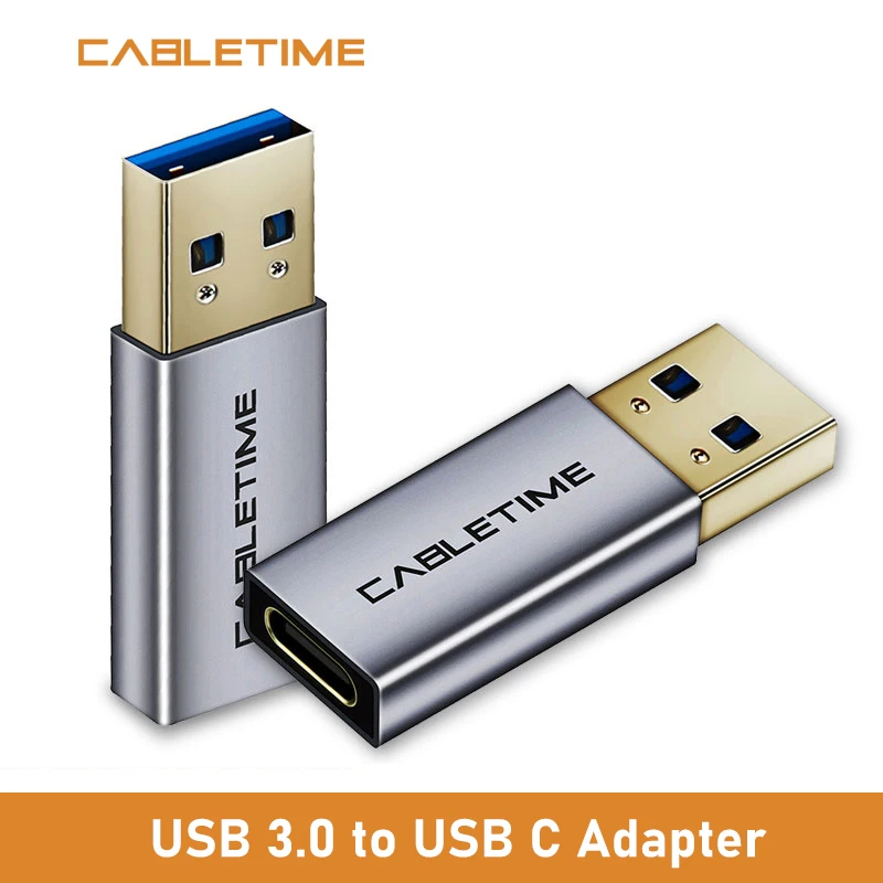Адаптер Cabletime Type C USB к 3 0 A папа OTG зарядка и синхронизация конвертер для мобильных