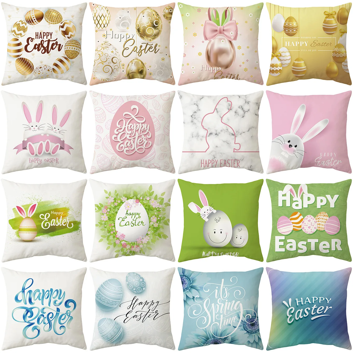 

2021 New Easter Pillowcase Customization, Square Peach Skin Pillowcase, Furniture Pillow, Household Goods Wholesale
