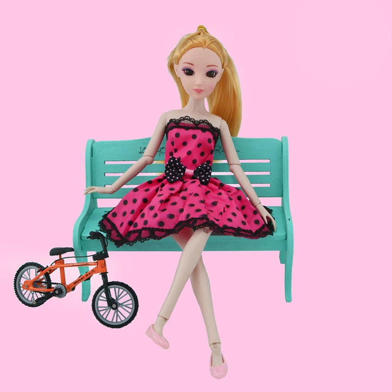 2 шт./лот кукольная одежда для куклы Барби Одежда BJD 1/6 вечерние платья 1:6 кукольный
