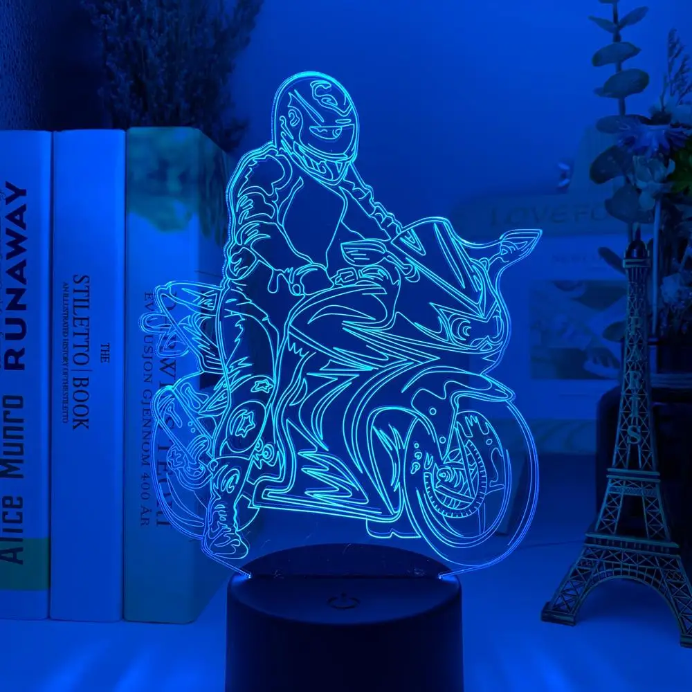

3d-лампа для езды на мотоцикле, экшн-фигурка Джонатана реа светильник для украшения комнаты, крутой фанат, подарок на день рождения, светодио...