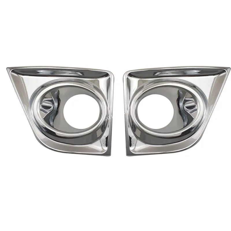 

2pcs For Toyota Corolla Altis 2014 2015 2016 Car body head front fog light lamp frame stick styling ABS Chrome cover trim panel