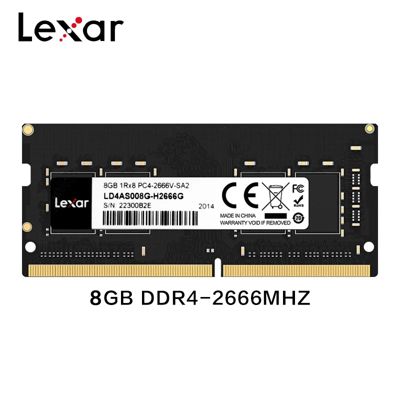 100% Original Lexar Ram DDR4 4GB 2666MHz Memory 8GB 16GB High Compatible Computer Ram For Notebook Laptop