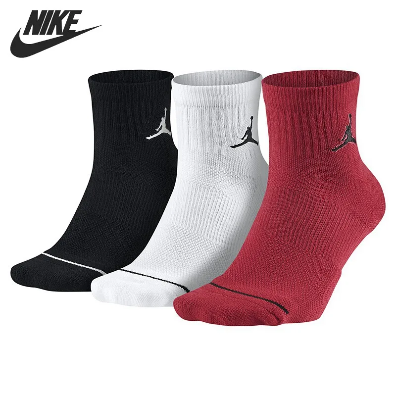 Новое поступление оригинальных спортивных носков унисекс NIKE QTR 3PPK (3 пары)|jumpman