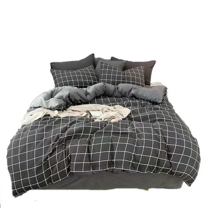 

Washed Cotton 4-Piece Set, Pure Cotton Bedding, Quilt Cover, Home Textile,Polyester-Cotton Twill Four-piece Set