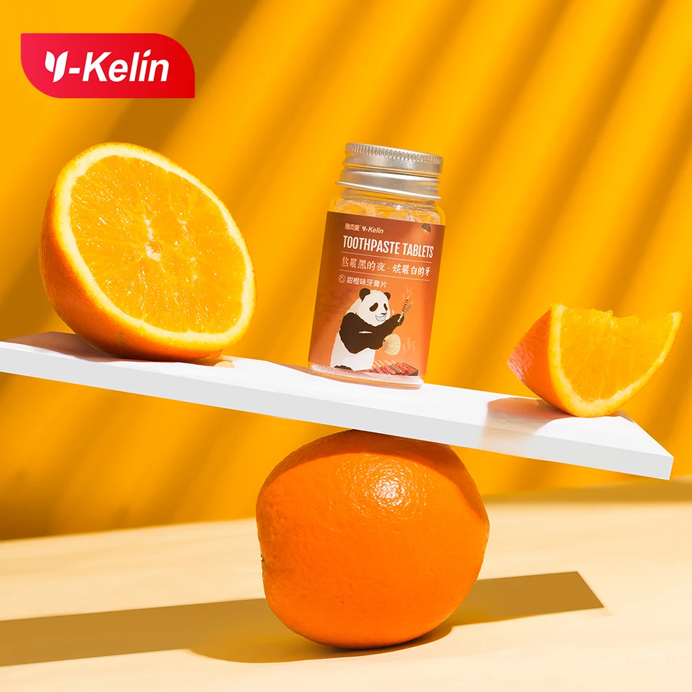 Y-Kelin 2021 новая зубная паста таблетки четыре вкуса отбеливание зубов уголь