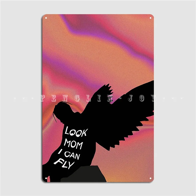 

Постер Look Mom I Can Fly, металлический плакат для кинотеатра, гостиной, детской отделки, Настенный декор, жестяной плакат