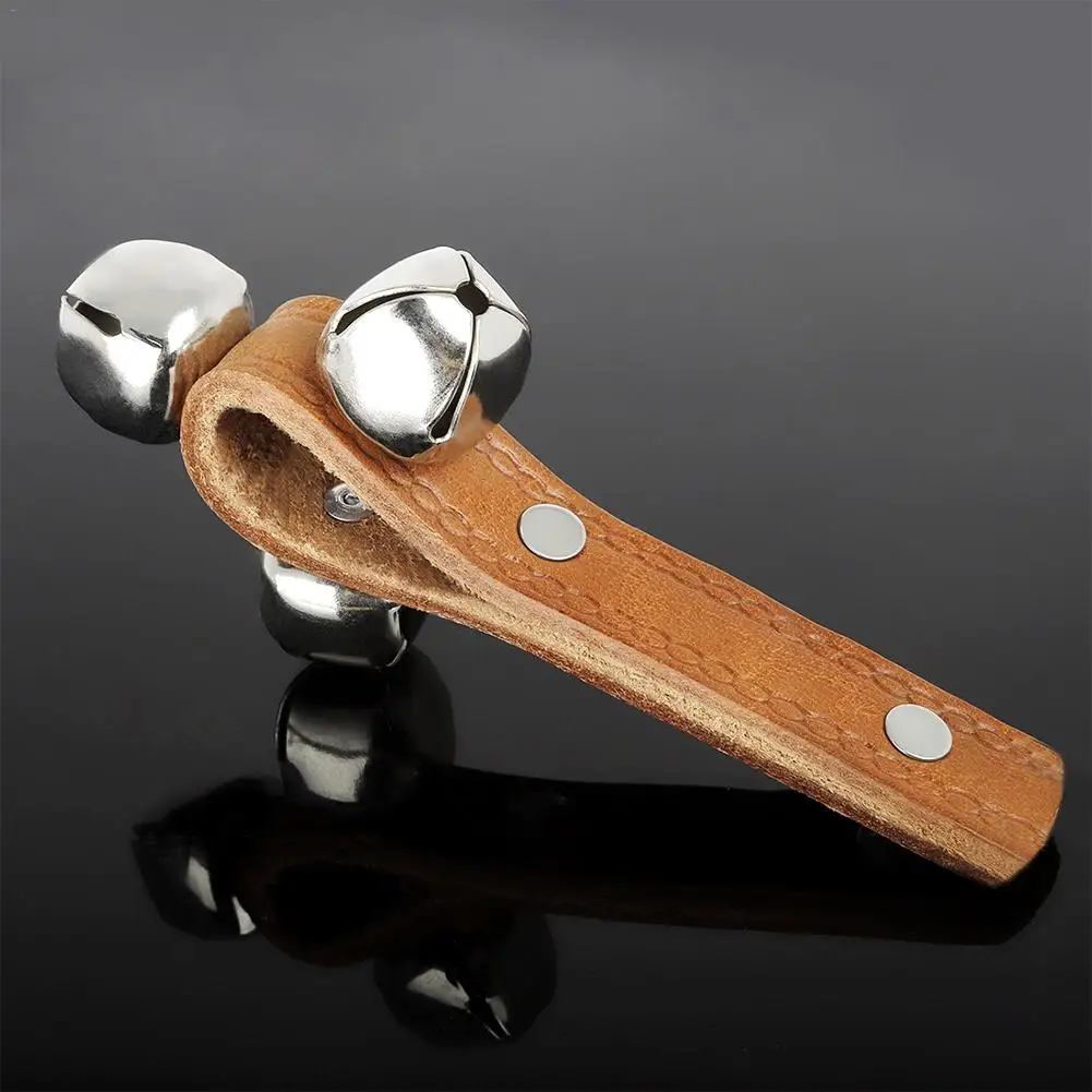 Три колокольчика ручной Колокольчик кожа музыкальные погремушки инструменты