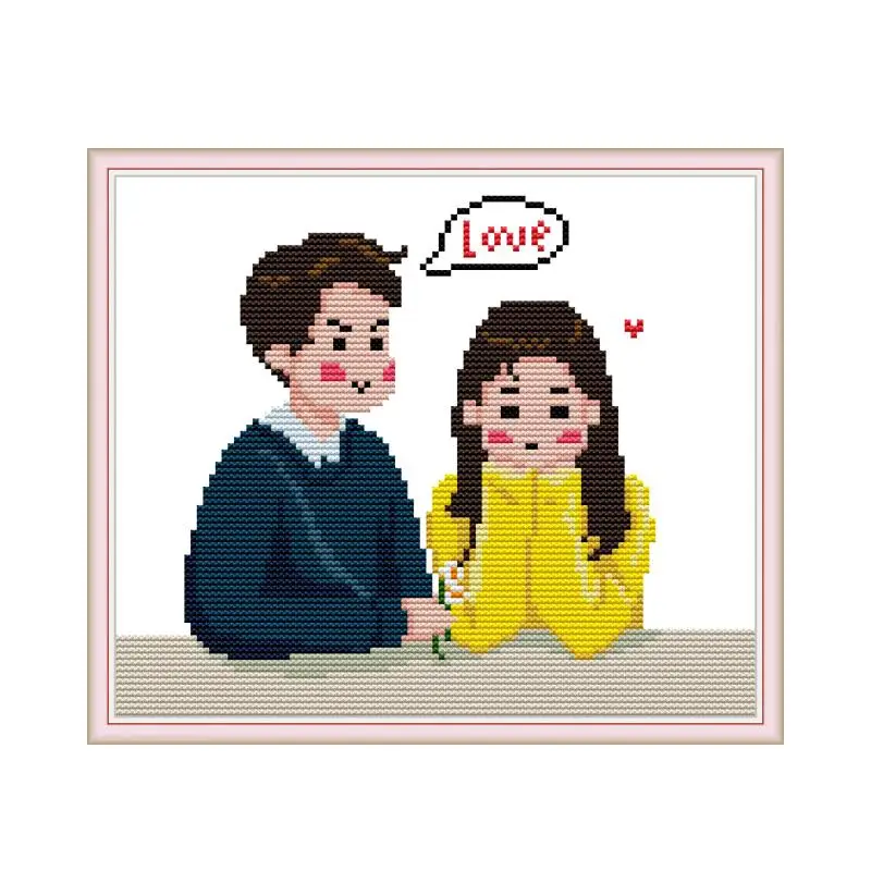 

Любовь вышивка крестиком комплект aida 14ct 11ct подсчет печатных холсты стежков вышивка DIY ручной рукоделие