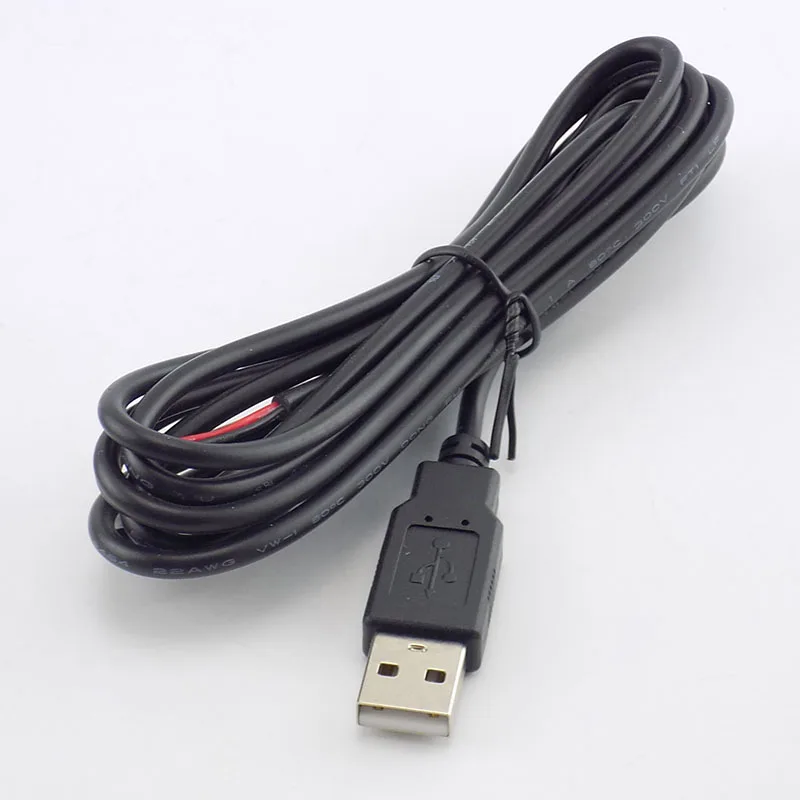 0 3/1/2 м DC 5 В USB 2 Тип A папа 2-контактный кабель питания адаптер Зарядка для умных