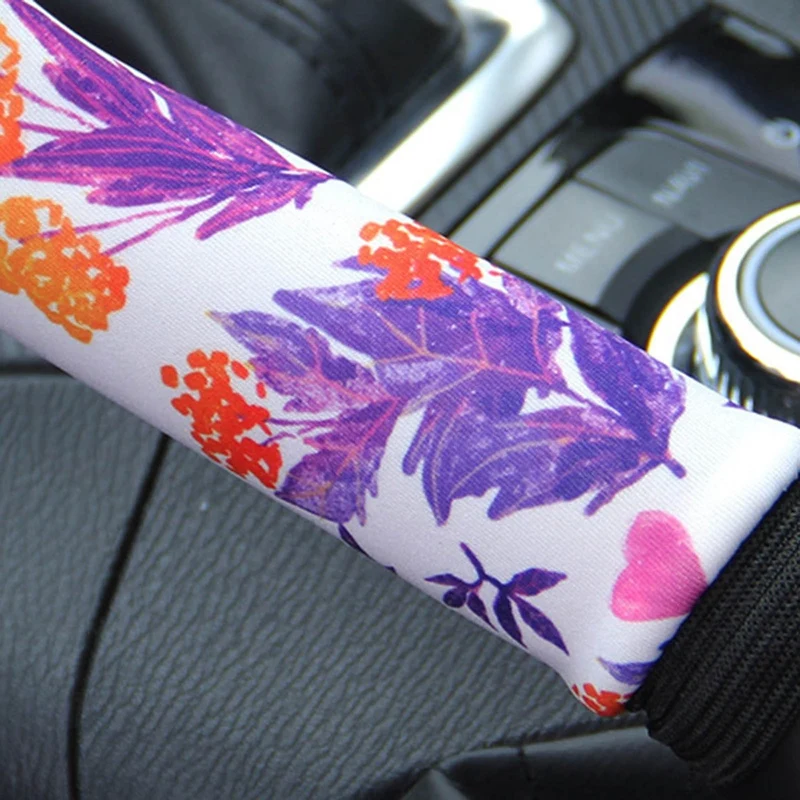 

2Pcs/Set Car Manual Shift Gear Head Knob Handbrake Lever Cover Hand Brake Gear Shifter Sleeve Case Covers Protector Car Styling