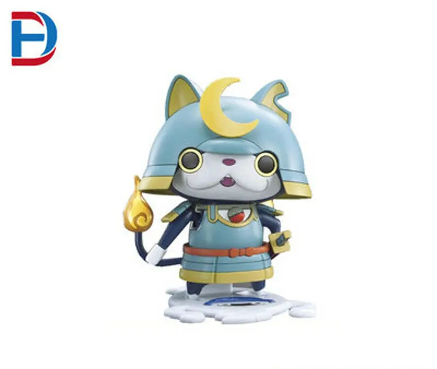 1X пластиковая детская модель для строительства часов Bushi Nyan Yokai игрушка 20*15*7