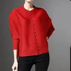 Рубашка женская однотонная в европейском стиле, модная Повседневная Блузка, Свободный Топ, большие размеры, осень 2021