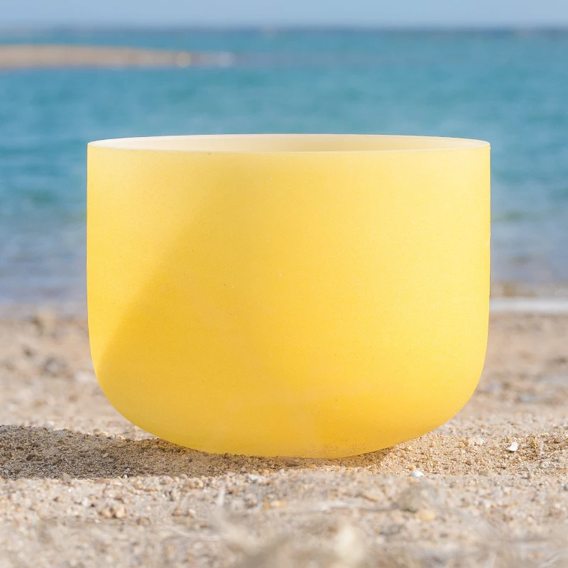 Чакра желтая кварцевая 8 дюймов 440 Гц 432 Гц|Колокольчики и звонки| |