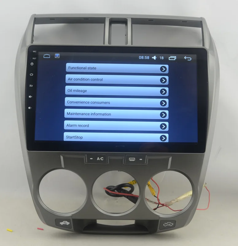 10 1 "четырехъядерный 2.5D ips экран Android Автомобильный gps Радио навигатор для Honda City