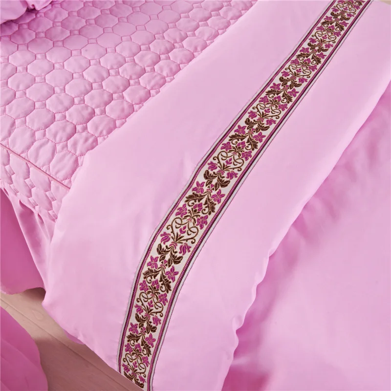 Beauty Bed Skirt Set cotton Bedding Sets Massage Spa Salon Use Duvet Cover Quilt thicken bedspread(4pcs set) | Дом и сад