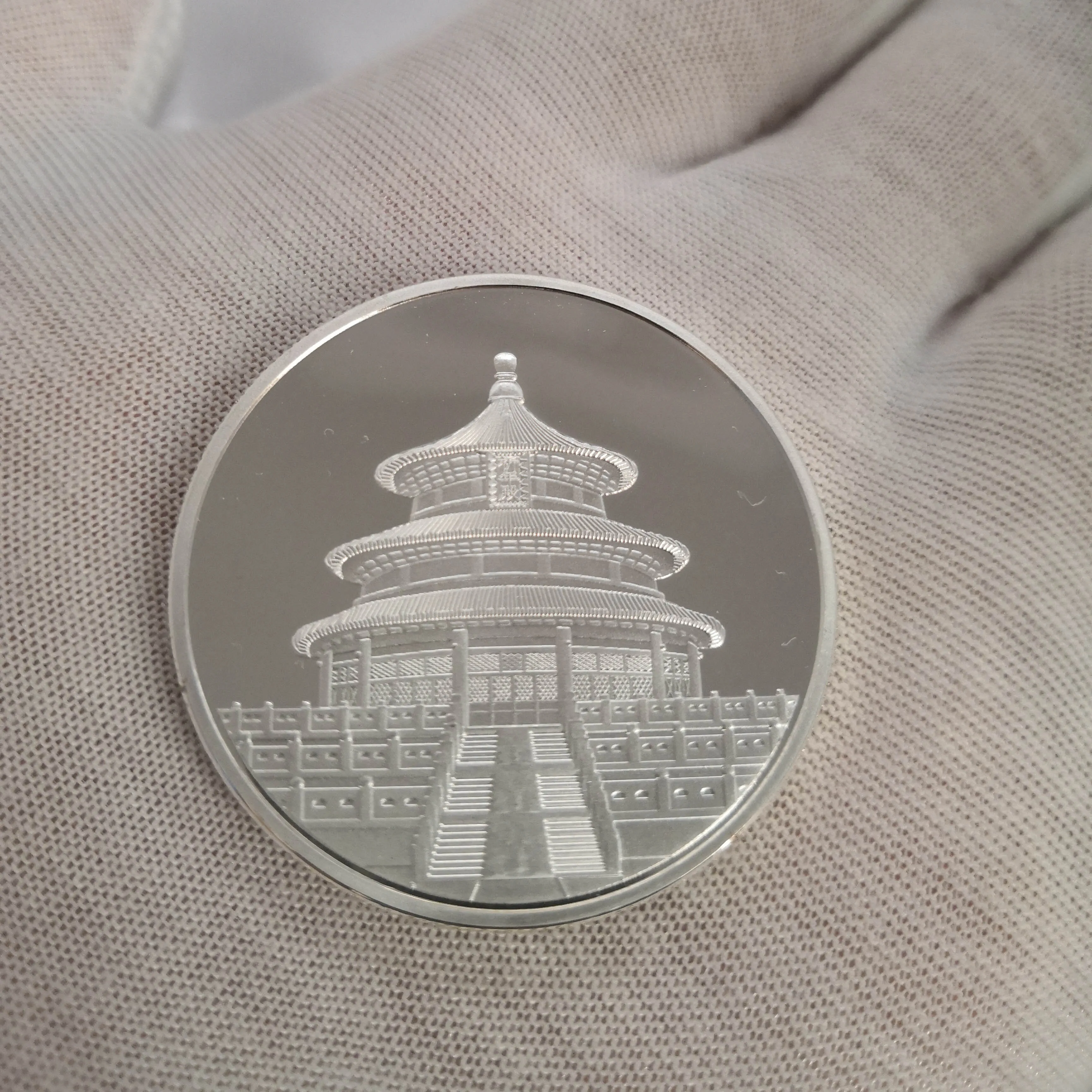 5 шт./лот Китайская панда серебряные монеты Памятная коллекция сплав ручная