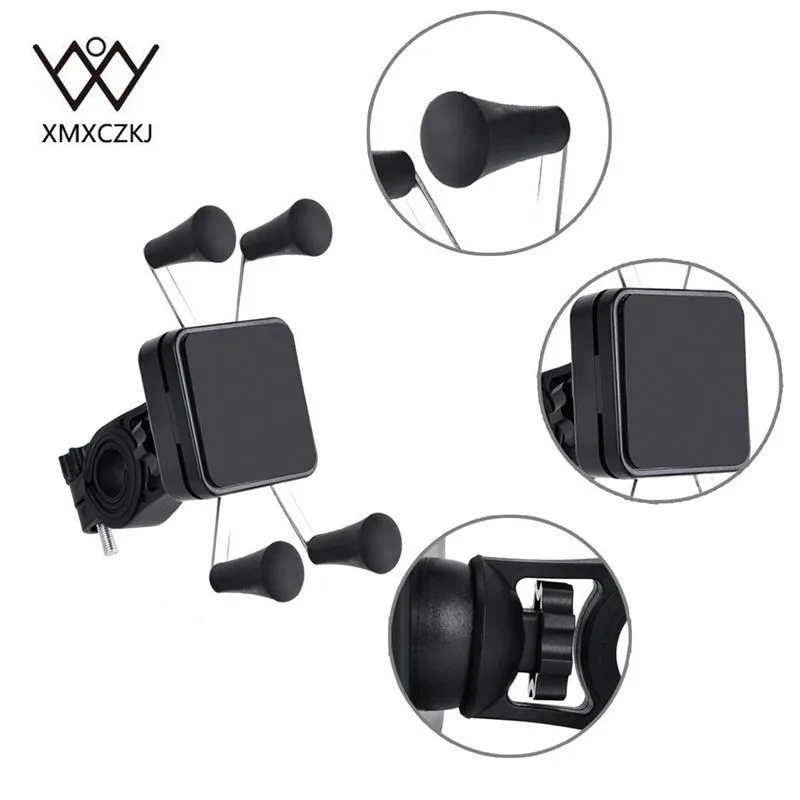 xmxczkj motorcycle telephone holder support moto bicycle rear view mirror stand mount scooter motorbike phone holder for iphone free global shipping