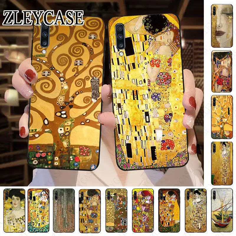 Чехол для телефона с рисунком the kiss Gustav Klimt Samsung Galaxy A32 A12 5G A52 A21S A50 A20E A20S A30S A40 A71 A70 A6 A7