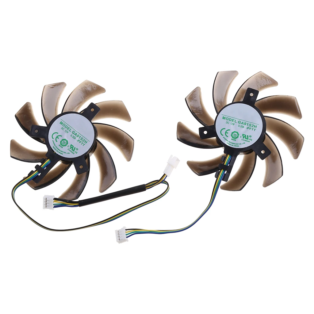 

85MM GPU Alternative Cooler Fan For Maxsun GTX1060 GTX1070Ti GTX1070 Palit GTX 1060 1070 1080 Dual Graphics Cards As Replacement