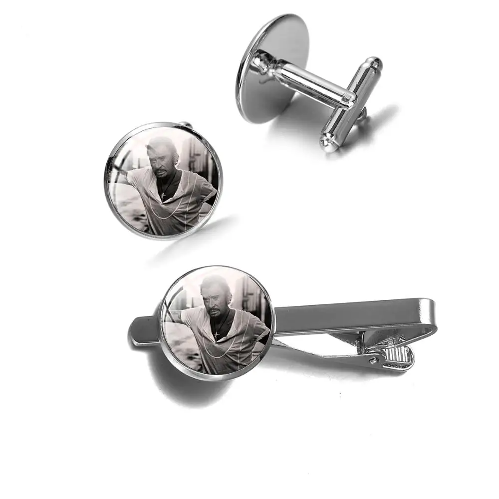 Сувенирные Запонки И Зажимы Для Галстука в стиле рок-звезды Джонни Хелли ручная