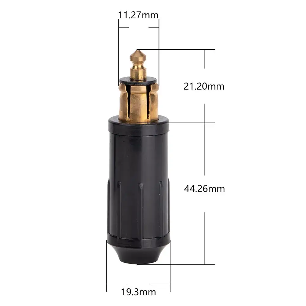 1pcs DIY DIN Hella Male Plug Powerlet European Type 12v Cigarette Lighter Adapter Connector Fits BMW Motorcycles | Автомобили и