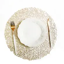 38*38 см Коврик для кухонного стола Рождественская имитация ПВХ Настольный коврик Декор украшение стола аксессуары коврики серебро/золото