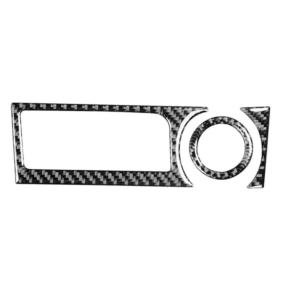 

Eco-friendly 3Pcs Exquisite Carbon Fiber Dashboard Storage Box Frame Cover Anti-peel Panel Frame Trim Wear-resistant