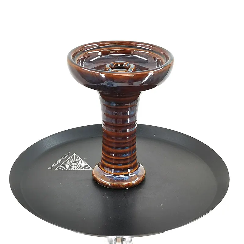One Hole Ceramic Shisha Bowl Hookah Chicha Head Smoking Hookah Narguile Charcoal Holder Hookah Accessories enlarge