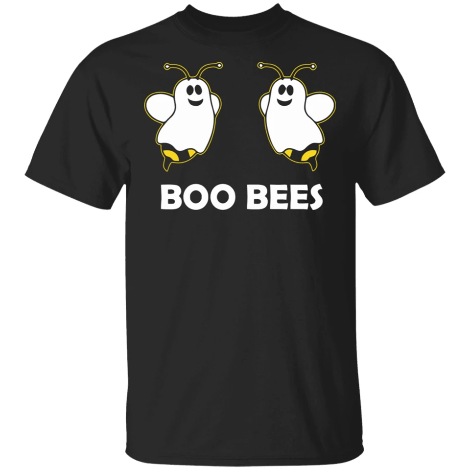 Boo Bees Ghost Spooky милые забавные вечерние футболки на Хэллоуин черно-темно-синяя