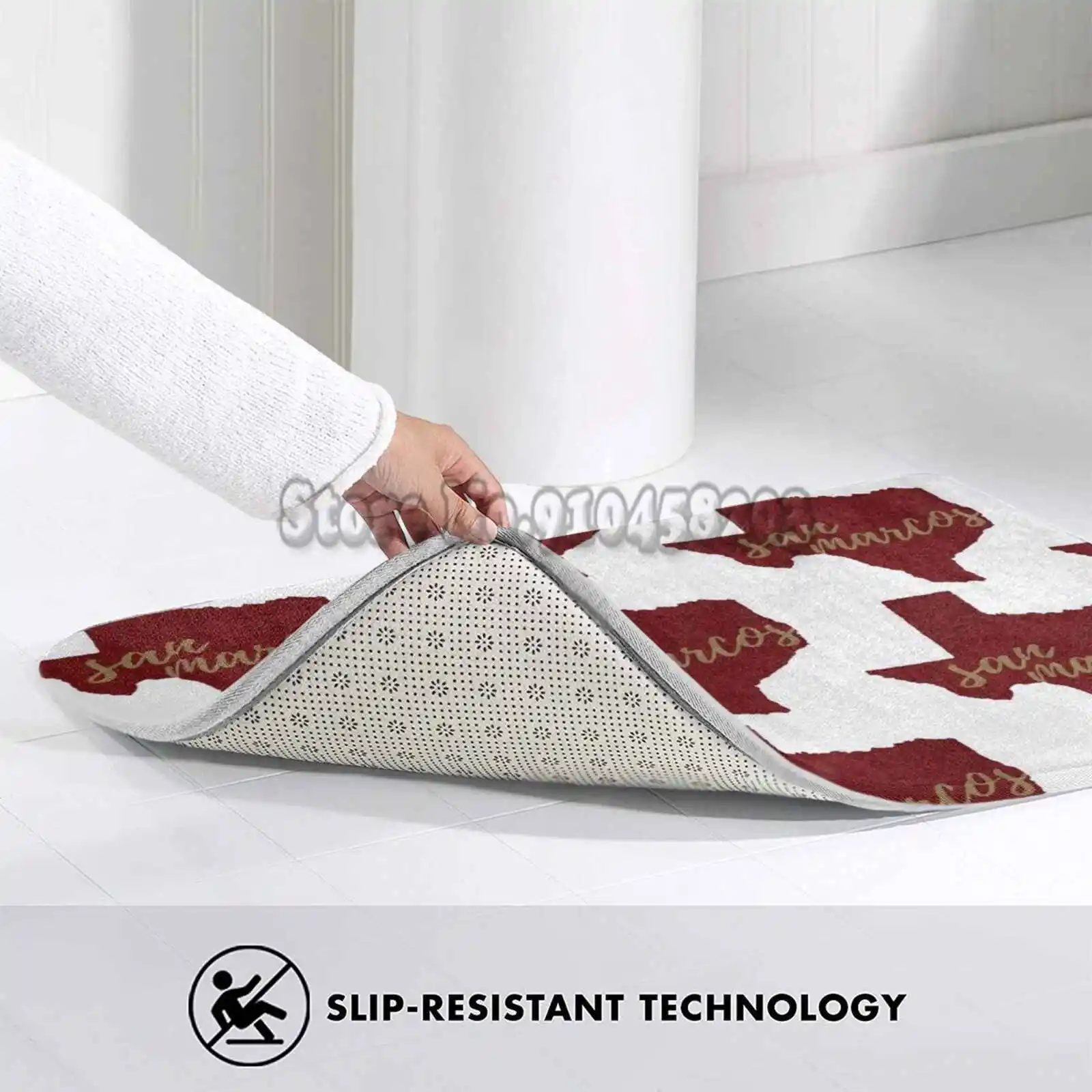 San Marcos Glitter Door Mat Living Room Carpet Absorbent Bath Kitchen Rug Arlington Texas Ut University Of |