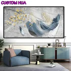 Алмазная живопись большого размера TT6045, квадратная круглая вышивка с абстрактными перьями, бабочками, 5D, для творчества, вышивка крестиком