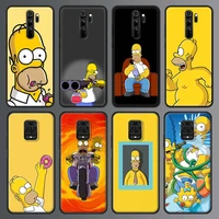 lovely h homer anime united states phone case for xiaomi redmi note 9s 9 8 10 pro 8t 9c 9a 8a soft smart back cover mobile bag