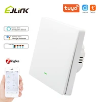euuk 1 gang tuya smart zigbee switch app remote control works with alexa voice switch smart home automation wall light switches