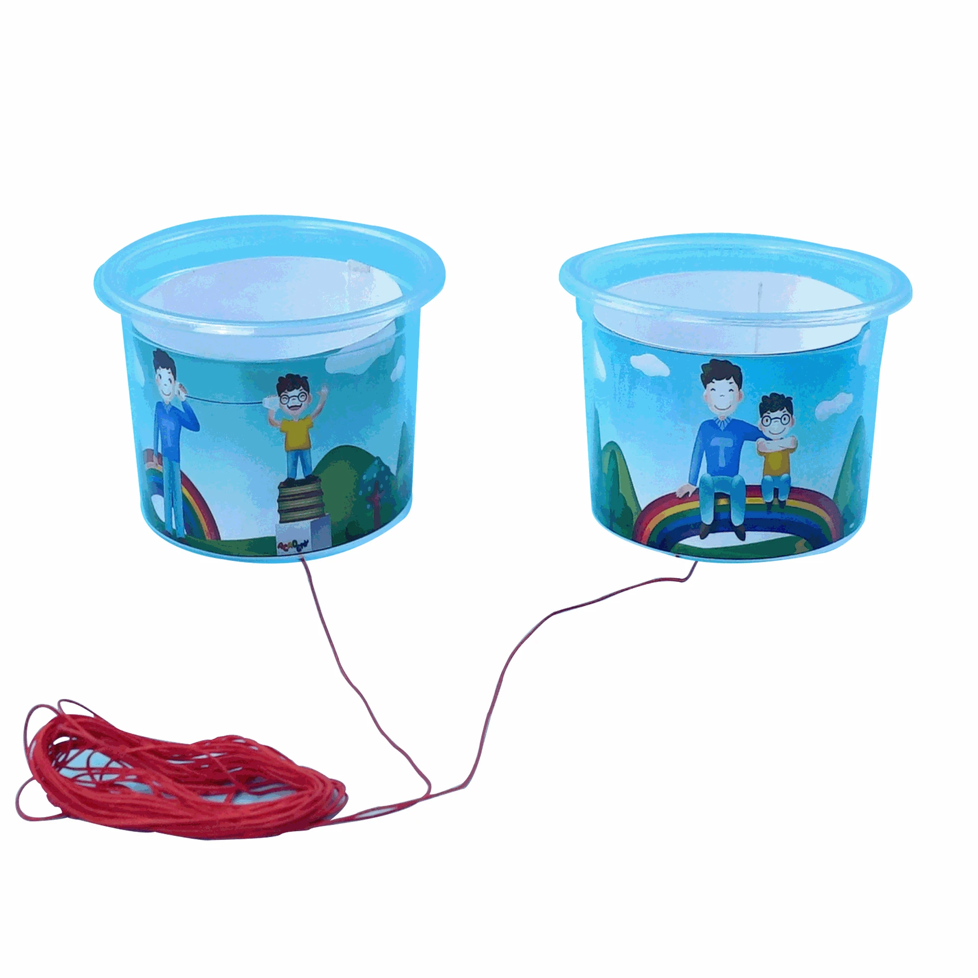 

Diy scientific experiment soil telephone soil microphone manual technology production microphone kindergarten branch material