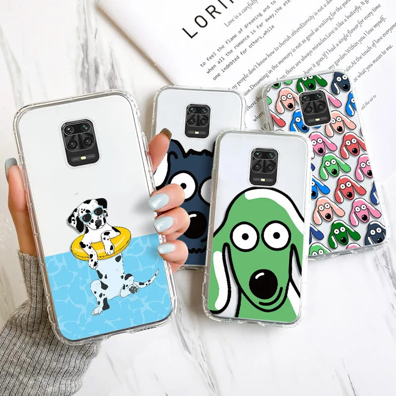 

Clear TPU Case For Redmi 9T Funda Xiaomi Redmi Note 9 10 Pro 8 7 8T 9T 9A 9S 10S 6A 7A 8A Coque Redmi 9C NFC Cute Dog Cover