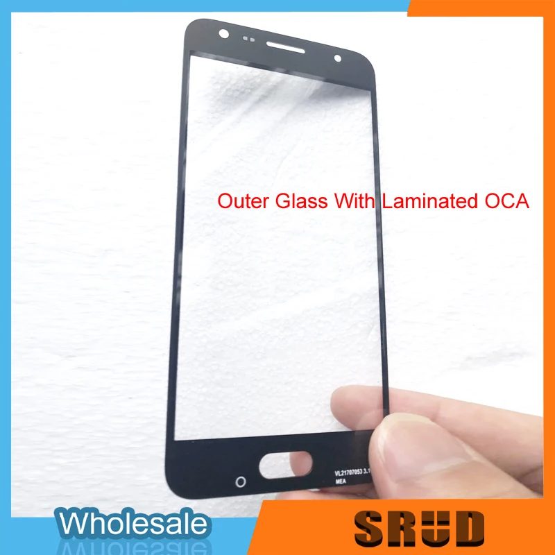 10Pcs LCD Front Outer Glass With OCA Laminated For Samsung Galaxy J5 Prime G570 G570F Broken Outer Glass Replacement