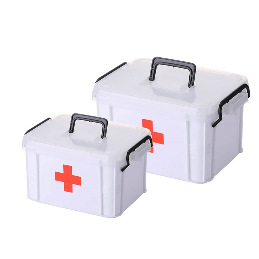 

First Aid Kit Medicine Chest Family Home Health Care Drug Storage Box Cabinet